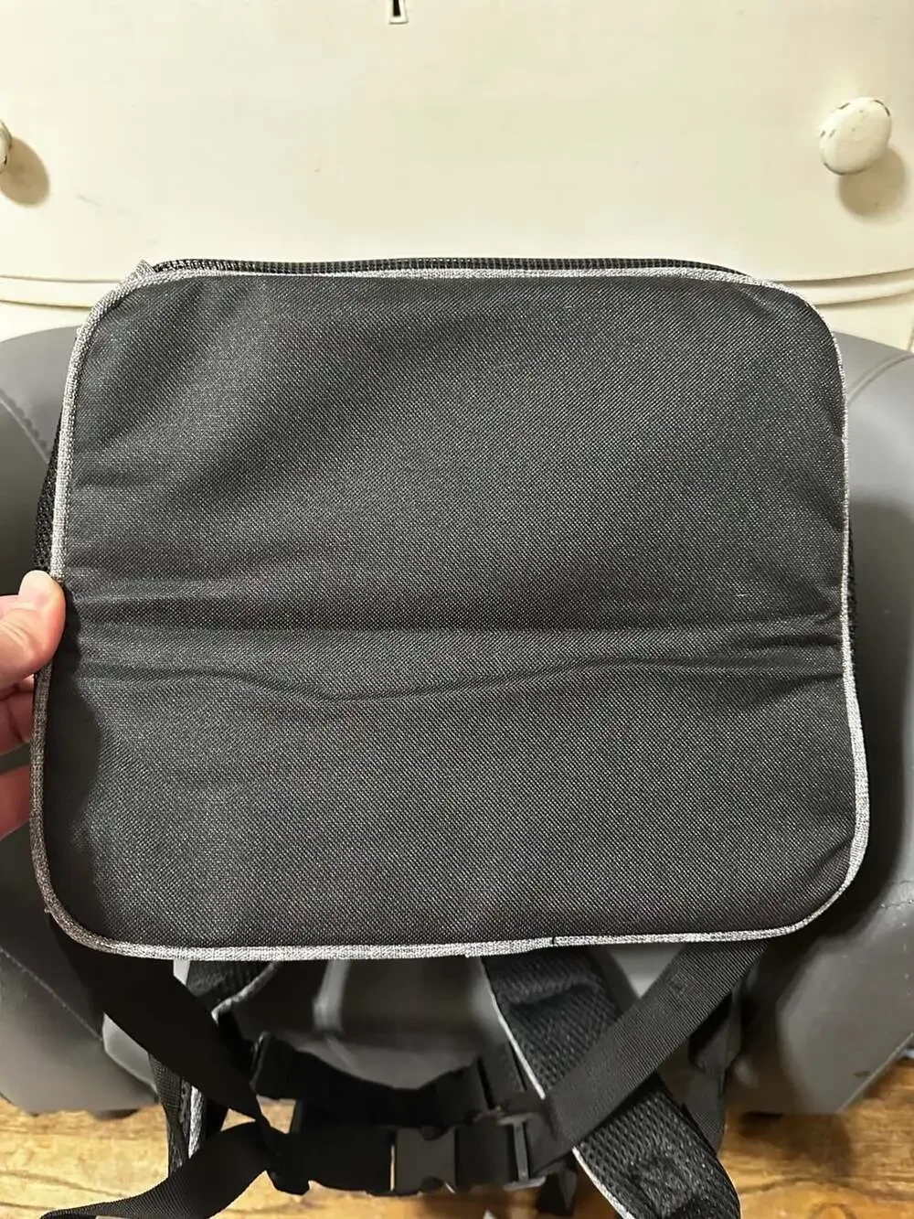 PetAmi Deluxe Pet Carrier Backpack Small Cats Dogs Collapsible Bowl Heather Gray